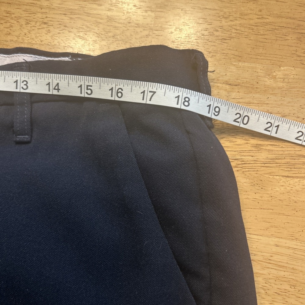 Bulwark FR Pants Mens 38x27U Navy Blue Nylon Blend Straight Fire Resistant 38x32